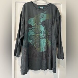 Blue Fish Long Sleeve Studio Tee in Atlas